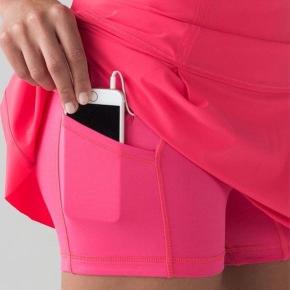 Lululemon Neon Pink Lost in Pace Skirt Lip Gloss 12 - Picture 3 of 10